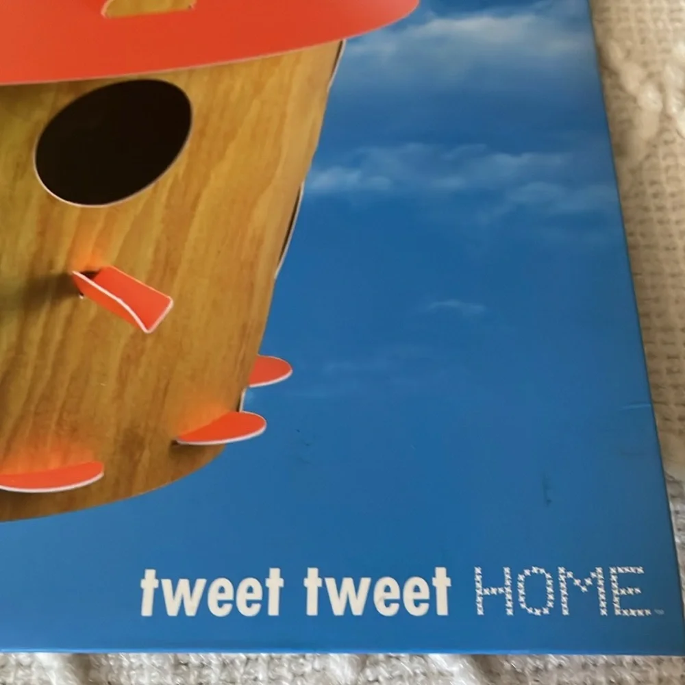 NIB Red Cone Bird House & Feeder Set. Qty. 2